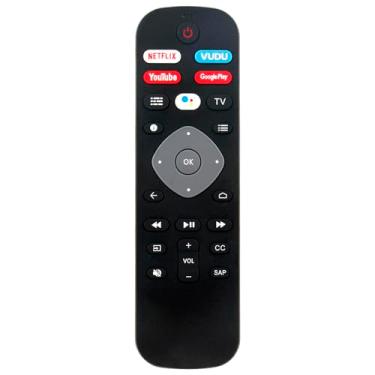 Imagem de Substituição de controle remoto de voz URMT26RST004 compatível com Philips Android Smart TV 5704 5604 5766 5806 5000, funciona de substituição para controle remoto de TV Philips RF402A-V14 NH800UP