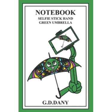 Imagem de NOTEBOOK SELFIE STICK HAND GREEN UMBRELLA