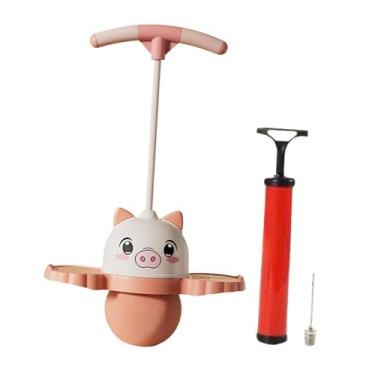 Imagem de oshhni Bola de salto Pogo Jump Board com alça antiderrapante Pogo Stick brinquedo de salto alto para presente treino playground treinamento corporal casa, Rosa
