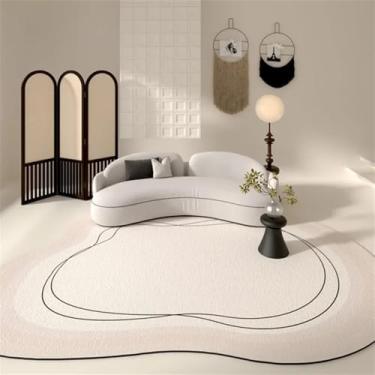 Imagem de HJZSZX Sala de estar Tapete Decoração para casa Tapete Grande Tamanho Irregular Tapete Antiderrapante Quarto Sala de estar Tapetes de Área Grande, MX1095, QD, A, 300x400CM