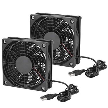 Imagem de Ventilador de caixa de computador Ventilador de resfriamento ultra silencioso 5V USB Cooler Ventilador Ventilador PC Acessório prático para ambiente silencioso