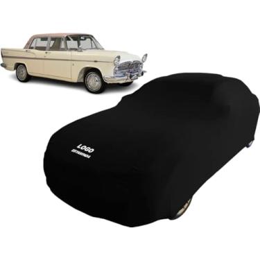 Imagem de Capa De Tecido Para Carro Colecionador Simca Chambord Tufão (Preto)