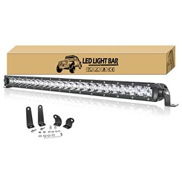Imagem de Willpower Barra de Luz Led de 25" 120 W de Fileira Única Spot Beam Slim Led Offroad Luzes de Direção Neblina Lâmpadas de Trabalho para Caminhão Barco Trator Atv Suv 4Wd 4X4 Carro Carrinho de Golfe