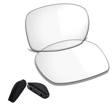 Imagem de Protetor de nariz/lente Truhell mais de 20 opções para óculos de sol OOO9297 da Oakley., Black Nose Pad + Hd Clear - Non Polarized, She's Unstoppable