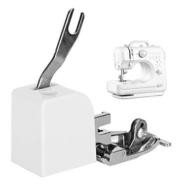 Imagem de Eacam Calcador de Cortador Lateral Universal, Calcador de Overlock de Cortador Lateral ABS de Aço Inoxidável, para Corte, Travamento e Encadernação de Borda de Máquina de Costura
