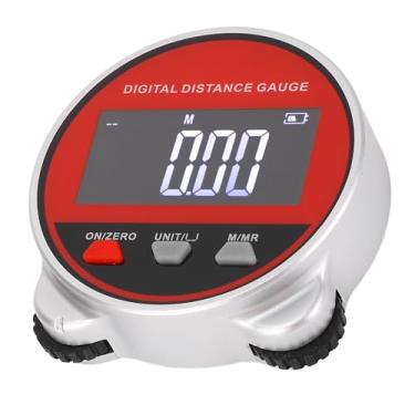 Imagem de Telêmetro Rolante, Alcance de 0-199,999 M, Medidor de Distância Digital LCD Transparente
