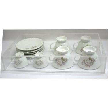 Imagem de Bandeja De Café Em Acrílico Cristal Cast - Monplás