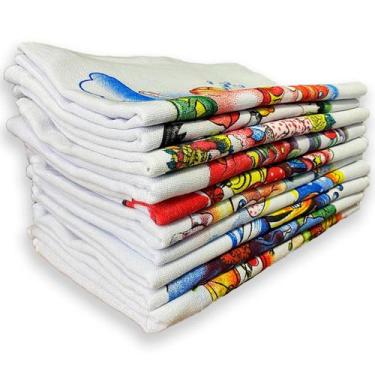 Imagem de Pano De Prato Estampado Kit Com 10 Unidades - I.C. comércio de Utilida