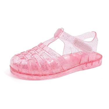Imagem de GUGUYeah Sandálias De Gelatina Para Meninas, Sapatos Fechados De Princesa Para O Verão, Sandálias Rasteiras De Praia Aquáticas, Gladiador, Pescador, Para Crianças Pequenas/Crianças Grandes