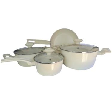 Imagem de Jogo de Panelas Cerâmica Antiaderente Indução Gás 4 Peças