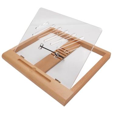 Imagem de Suporte para tablet com encaixe para lápis Suporte multifuncional para tablet de mesa com 5 configurações de ângulo Portátil suporte para laptop para desenhar, ler, digitar e jogar