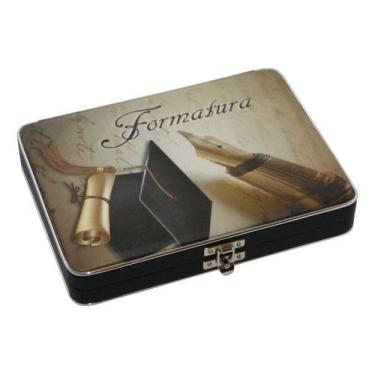 Imagem de Álbum Formatura Maleta Formandos Marrom 40 Fotos 15x21 - Pink Days