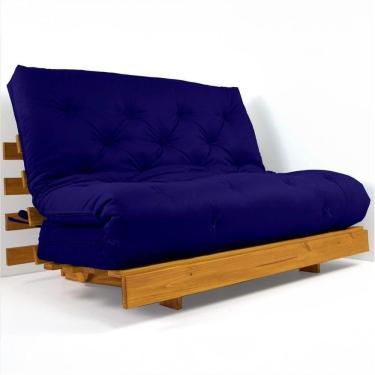 Imagem de Sofá Cama Casal Futon Tokio D33 Madeira Maciça Cor Mel Ii