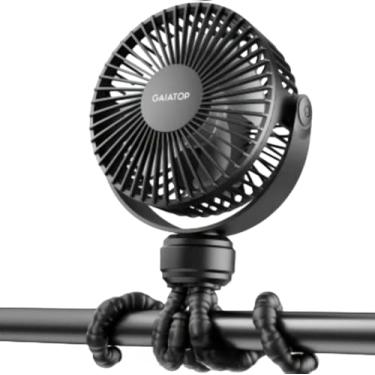 Imagem de Ventilador portátil para carrinho de bebê/Mini ventilador recarregável/ventiladorde mesa ajustável