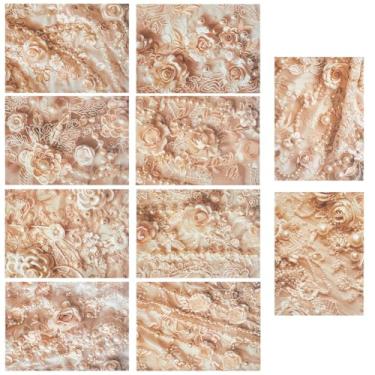 Imagem de GORGECRAFT 60 peças, bloco de papel para scrapbook, 10 estilos, 10 x 14 cm, pérolas, estampa floral, decorativo, cartolina, scrapbooking, arte de fundo, papel de fundo para agendas, agendas, cartões,