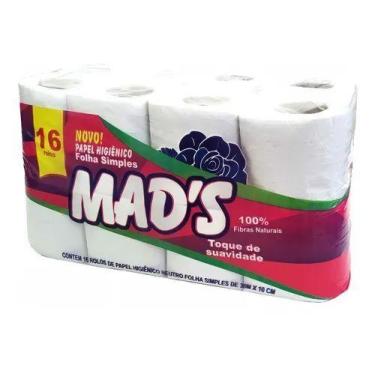 Imagem de Kit com 2 Papel Higiênico Mad's Suave 16 Rolos Revenda