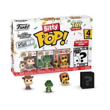 Imagem de Mini brinquedos colecionáveis, pacote com 4, Funko Bitty Pop! Toy Story
