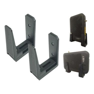 Imagem de Suporte Parede Para Roteador Modem Fibra Net Parafuso