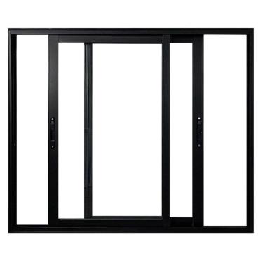 Imagem de Janela Vitro 2 Folhas Móveis de Correr Alumínio 100x120 cm Linha 25 Preto