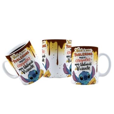 Imagem de Caneca 325ml Páscoa Stitch Amor de Chocolates Ferrero Sonho - LARANJA 