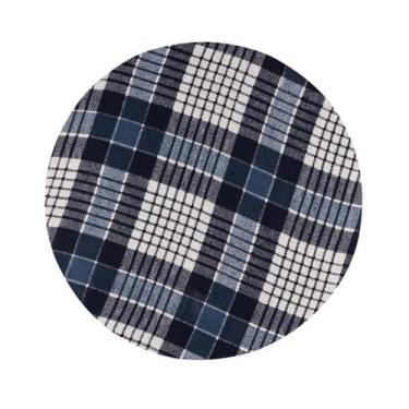 Imagem de Capa Sousplat Linen Xadrez Marinho - Mameg Decor