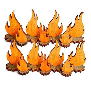 Imagem de Smonex Twenty Wooden Mini Flame Markers - Spell Effects and Game Markers Compatible with Dungeons and Dragons Board Game, Pathfinder, Warhammer and Other Tabletop RPG – D&D Accessories