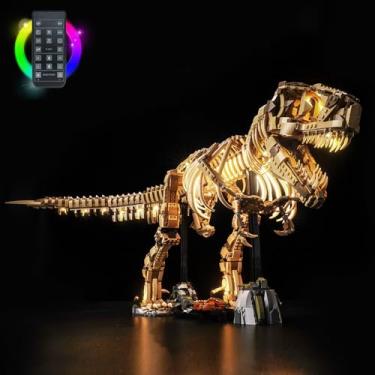 Imagem de LocoLee Light kit Compatible with Lego 76968 Dinosaur Fossils: Tyrannosaurus rex - No Model Only Light, LED Lighting Accessories Compatible with Lego Dinosaur Fossil 76968 (RC Version)