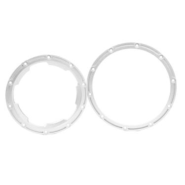 Imagem de BEAXTURBO Racing Upgrade Parts CNC Aluminum #7075 Outer&Inner beadlock Ring for LOSI DBXL2.0 1:5 Wheel 2pcs (Silver)