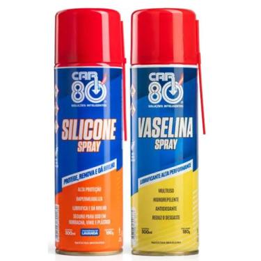 Imagem de Kit Spray Silicone E Vaselina Car80