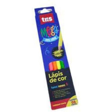 Imagem de Caneta Hidrocor Tris Mega Color Tons Neon 6 Cores