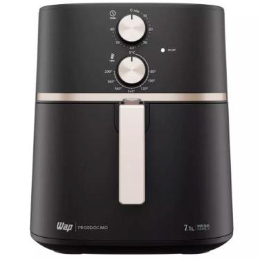 Imagem de Fritadeira Elétrica Air Fryer Wap Mega Family 7,1L 1700W, Preto e Cinz