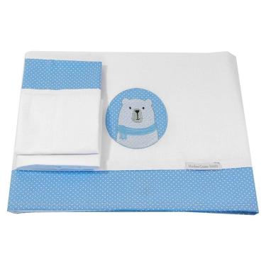 Imagem de Lençol De Mini Berço Urso Polar