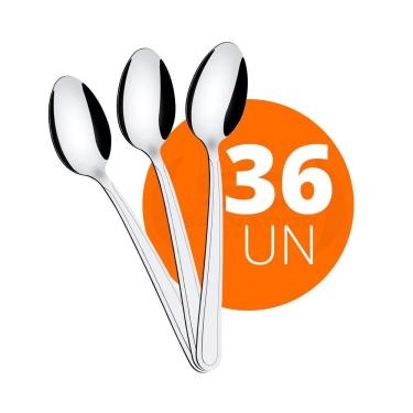 Imagem de Kit - 36 Colheres De Sopa Búzios Em Aço Inox Cibag - Tramontina 23763000