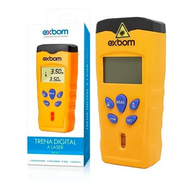 Imagem de Trena Digital A Laser Com Nível 18 Metros Com Display Lcd