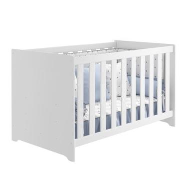 Imagem de Berço Americano 2x1 Mali Branco Brilho - Reller Móveis Branco Brilho