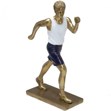 Imagem de Estatueta Decorativa Atleta Atletismo Escultura Resina 26cm