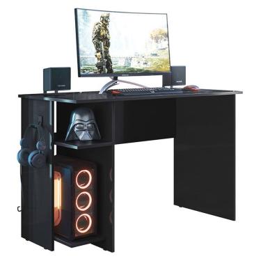 Imagem de Mesa Para Computador Gamer 3875 Preto Fosco - Qmovi Preto Fosco