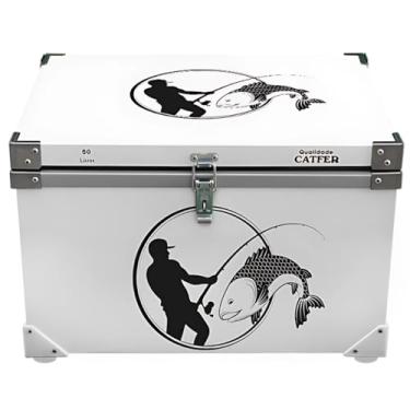Imagem de Caixa Térmica Cooler Metal Catfer 50 litros (Branca)