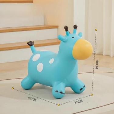 Imagem de Brinquedo Inflável De Cavalo Para Crianças, Bebês, Desenho Animado Em 