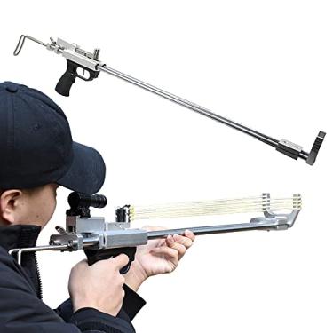 Imagem de Rifle de estilingue, estilingue de caça de alta precisão para adultos, estilingue de catapulta com mira a laser, rifle mecânico para caça e pesca ao ar livre (pacote 1)