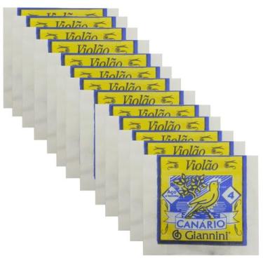 Imagem de 12 Corda AVULSA violao aço 4a Ré GIANNINI CANARIO bolinha