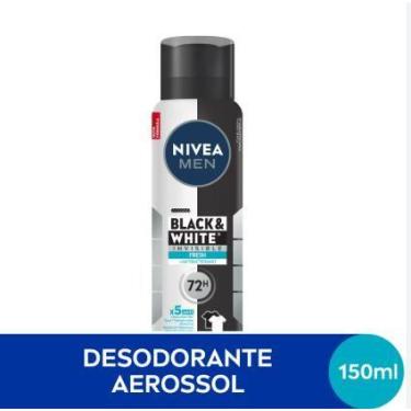 Imagem de Desodorante Antitranspirante Aerosol Nivea Men Black &amp White Invisi