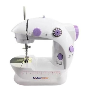 Imagem de Mini Máquina De Costura Portátil Bivolt Com Pedal - West Press