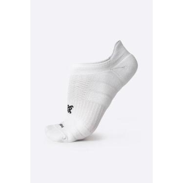 Imagem de Meia HUPI Running Pro Invisível Branco - Tamanho Plus 42-46, Branco