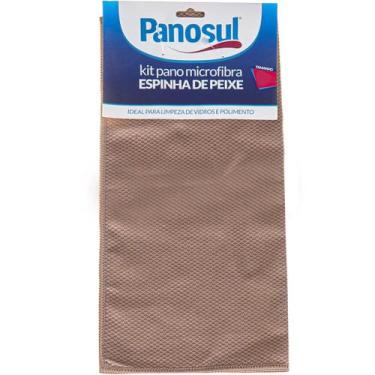 Imagem de Kit 6 Pano 40x60 Espinha de Peixe Microfibra Super Absorção Panosul