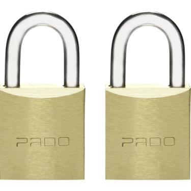 Imagem de CADEADO SM 2 LT-20MM 4 CHAVES IGUAIS, Pado, 51005513, Dourado