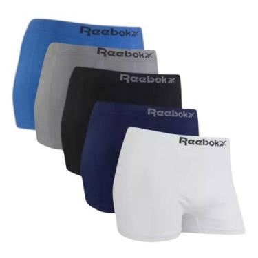 Imagem de Kit 4 Cuecas Boxer Masculinas Reebok Tamanho Sortidos Conforto Poliést