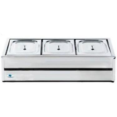 Imagem de Rechaud De Mesa Frio Salada 3 Cubas 1/2Gn Ibet