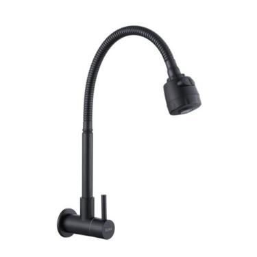 Imagem de Torneira Gourmet Cozinha Inox Giratória Parede NOX05B Doan