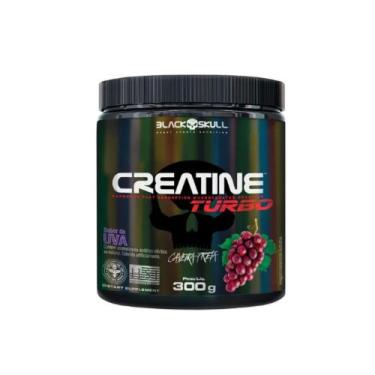 Imagem de Creatina Turbo Saborizada Black Skull, 300g, Laranja